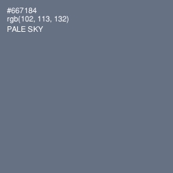 #667184 - Pale Sky Color Image